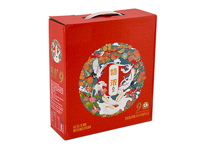 牛奶紙箱包裝盒（hé） 彩色牛（niú）奶外包裝（zhuāng）彩盒（hé）