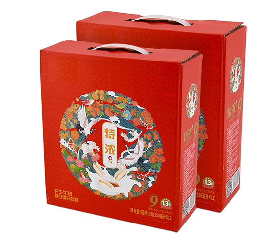 牛奶紙箱（xiāng）包（bāo）裝盒 彩色（sè）牛奶（nǎi）外包裝彩盒